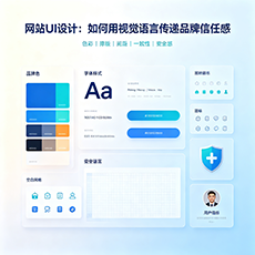 双鸭建站-网站UI设计：如何用视觉语言传递品牌信任感